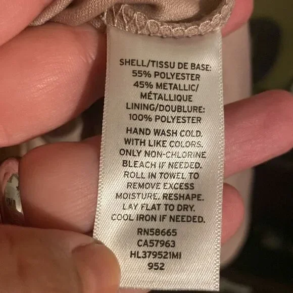 NWT Chelsea28 Womens Grecian Champagne Metallic Pink Midi Dress - Picture 8 of 9